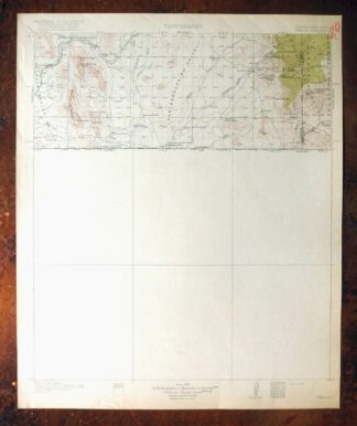 Perilla Arizona Douglas USGS 30-Min Topo Map 1919 Antique
