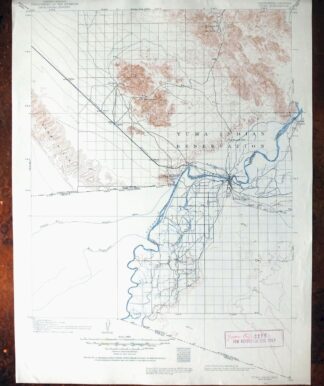 Yuma California San Luis Somerton USGS Topo Map 1954 Vintage