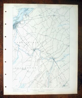 Ogdensburg New York Heuvelton Lisbon USGS Topo Map 1905