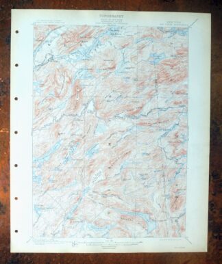 Old Forge New York USGS 15-Min Topographic Map 1913 Antique