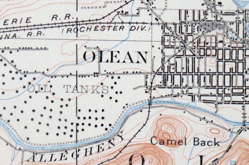 Olean New York Saint Bonaventure Allegany USGS Topo Map 1909 - Image 3
