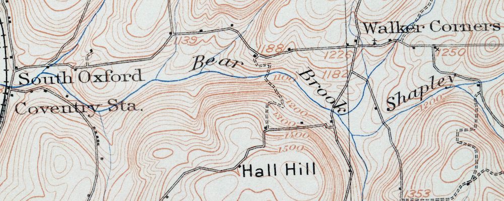 Oxford New York Coventry Chenango River USGS Topo Map 1913 - Image 4