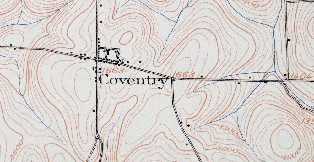 Oxford New York Coventry Chenango River USGS Topo Map 1913 - Image 6