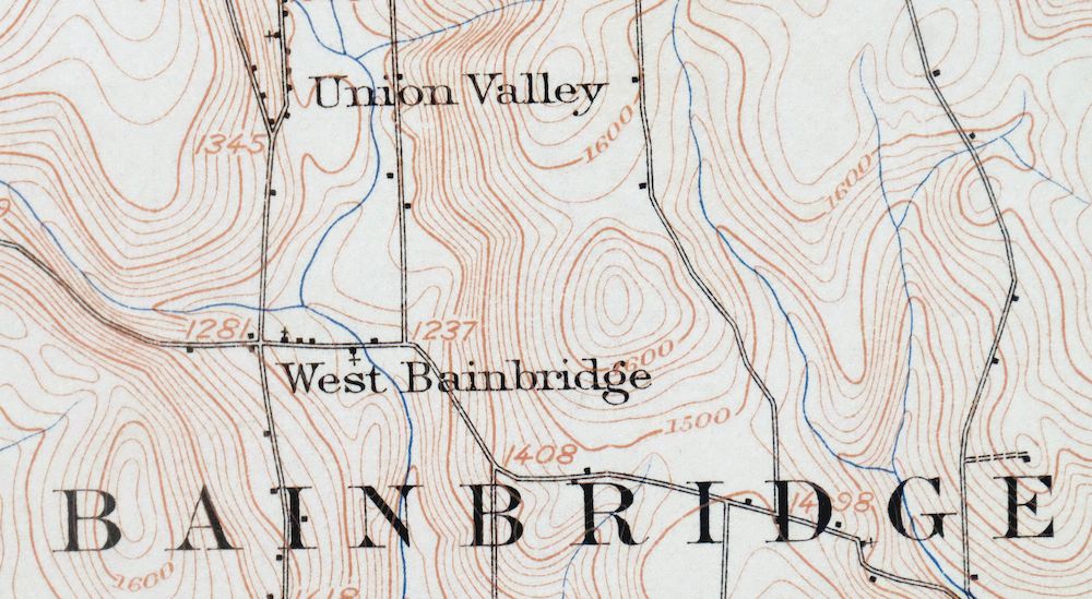 Oxford New York Coventry Chenango River USGS Topo Map 1913 - Image 2