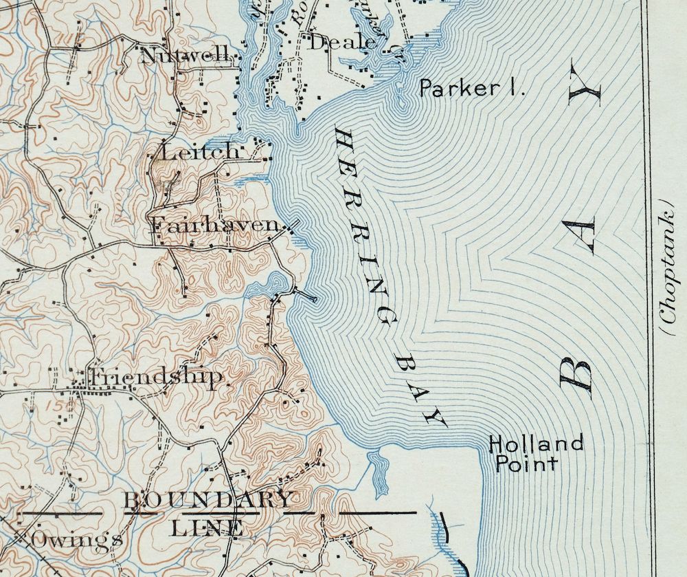 Patuxent Maryland Washington Bowie USGS 30-Min Topo Map 1907 - Image 3