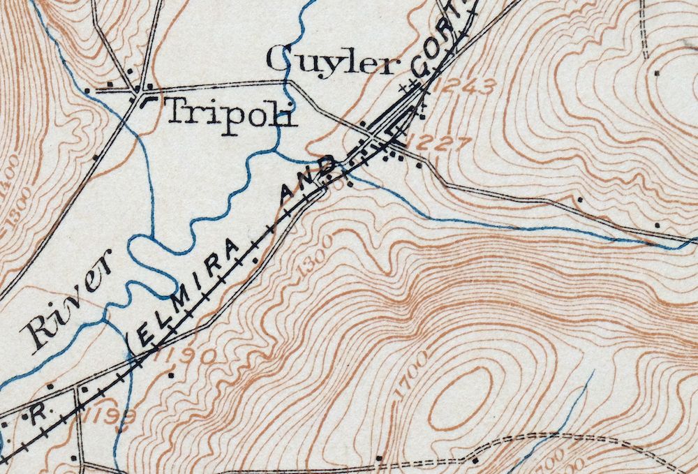 Pitcher New York South Otselic USGS Topo Map 1910 Antique - Image 6