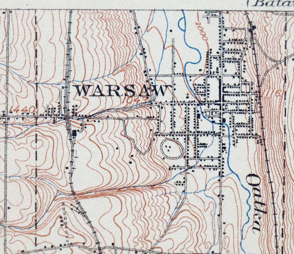 Portage New York Perry Warsaw USGS Topo Map 1912 Antique - Image 3
