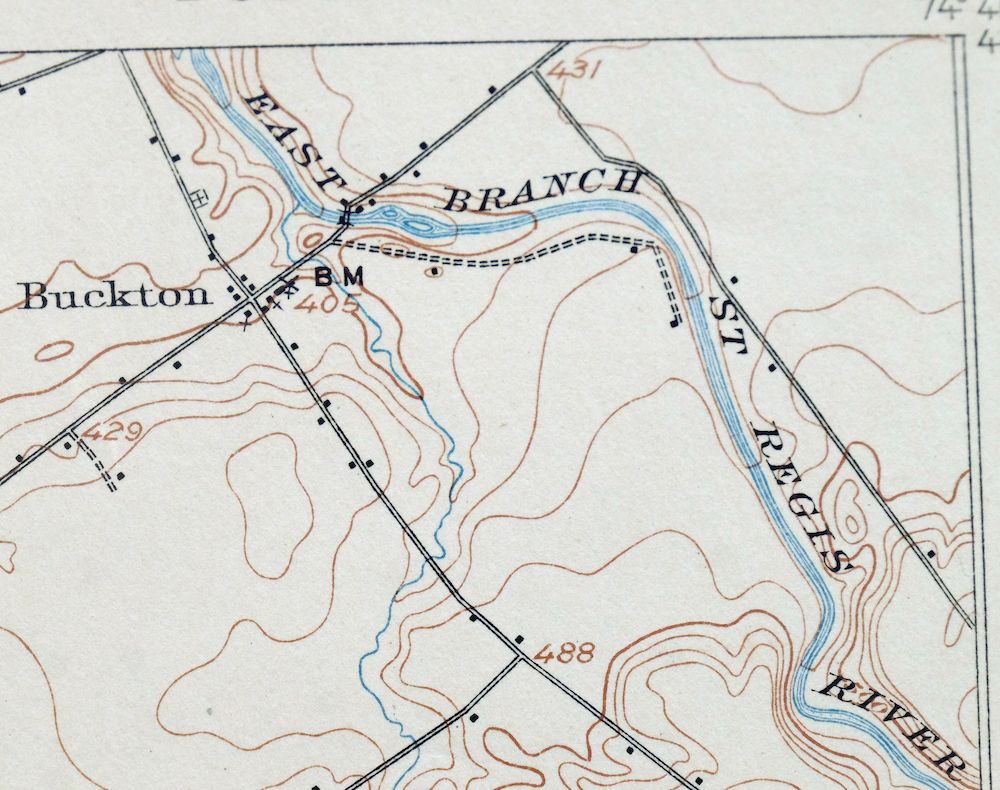 Potsdam New York Norwood Colton USGS Topographic Map 1908 - Image 5