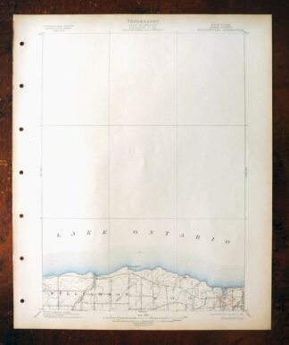 Pultneyville New York Lake Ontario USGS 15-Min Topo Map 1907