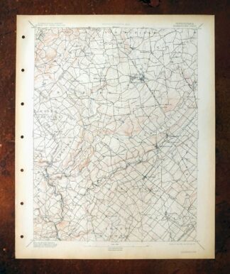 Quakertown Pennsylvania Lansdale Perkasie USGS Topo Map 1911