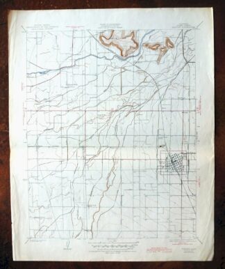 Exeter California Visalia Ivanhoe USGS Topographic Map 1944