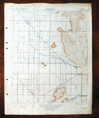 Ivanhoe California Woodlake USGS Topo Map 1946 Vintage