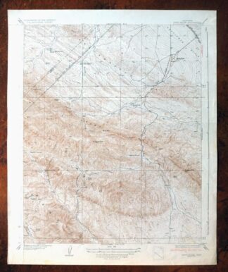 Reef Ridge California Avenal USGS Topo Map 1937 Antique