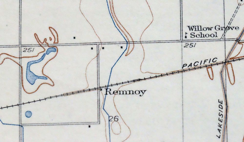 Remnoy California Hamblin Hanford USGS Topo Map 1927 Antique - Image 3