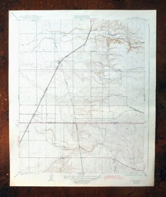 Richgrove California USGS 7.5-Min Topo Map 1942 Antique