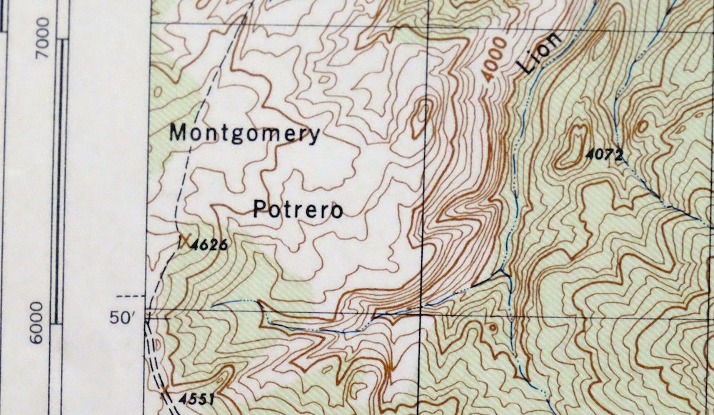 Salisbury Potrero California USGS Topo Map 1944 Vintage - Image 5