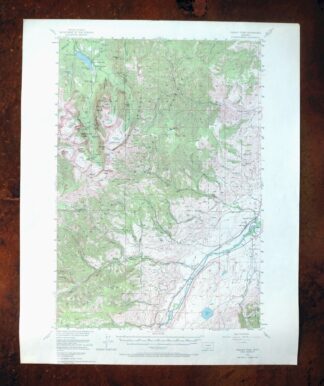 Fridley Peak Montana USGS 15-Min Topo Map 1972 Vintage