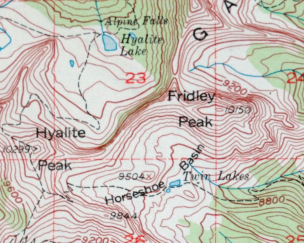 Fridley Peak Montana USGS 15-Min Topo Map 1972 Vintage - Image 4