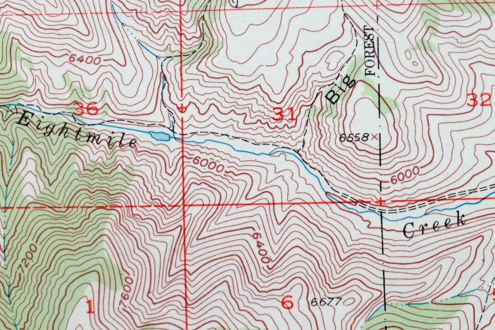 Fridley Peak Montana USGS 15-Min Topo Map 1972 Vintage - Image 3
