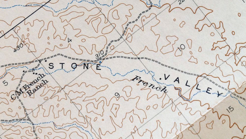 Fruto California Stony Creek Nye Creek USGS Topo Map 1944 - Image 4
