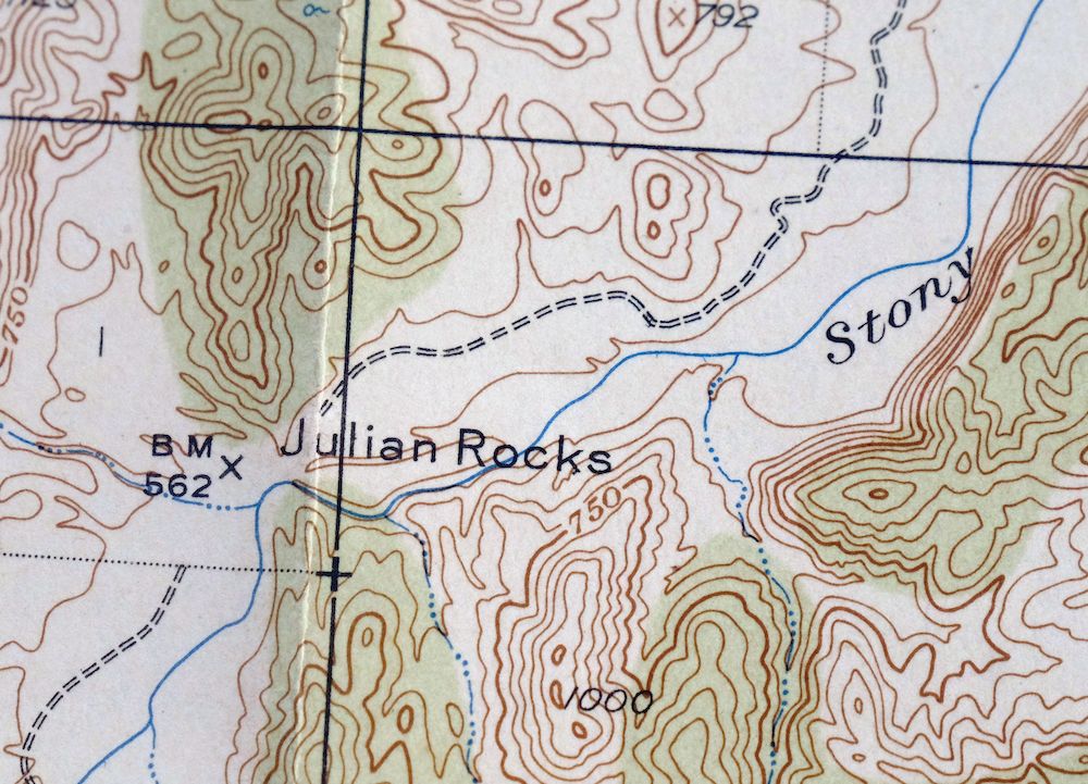 Fruto California Stony Creek Nye Creek USGS Topo Map 1944 - Image 3