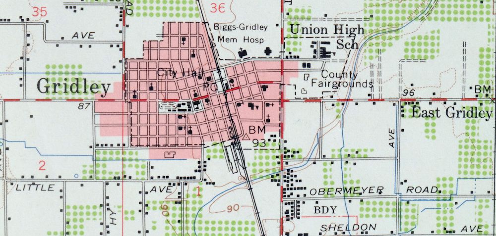 Gridley California Oroville Live Oak USGS Topo Map 1959 - Image 5