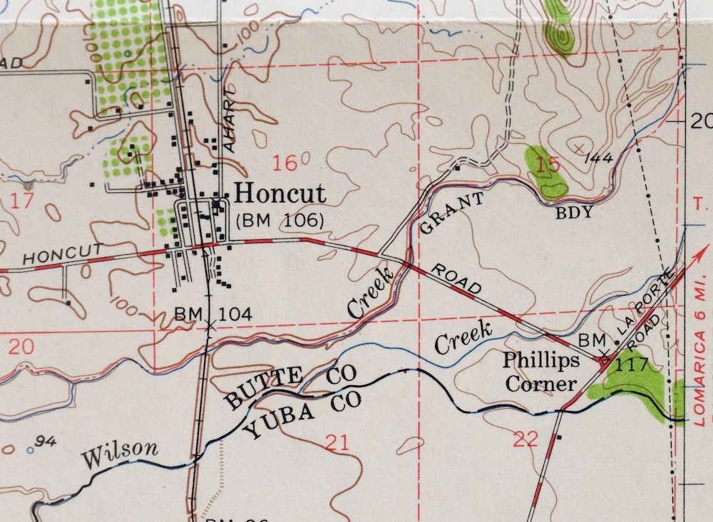 Gridley California Oroville Live Oak USGS Topo Map 1959 - Image 2