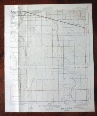 Fairfax School California Lamont USGS Topographic Map 1939