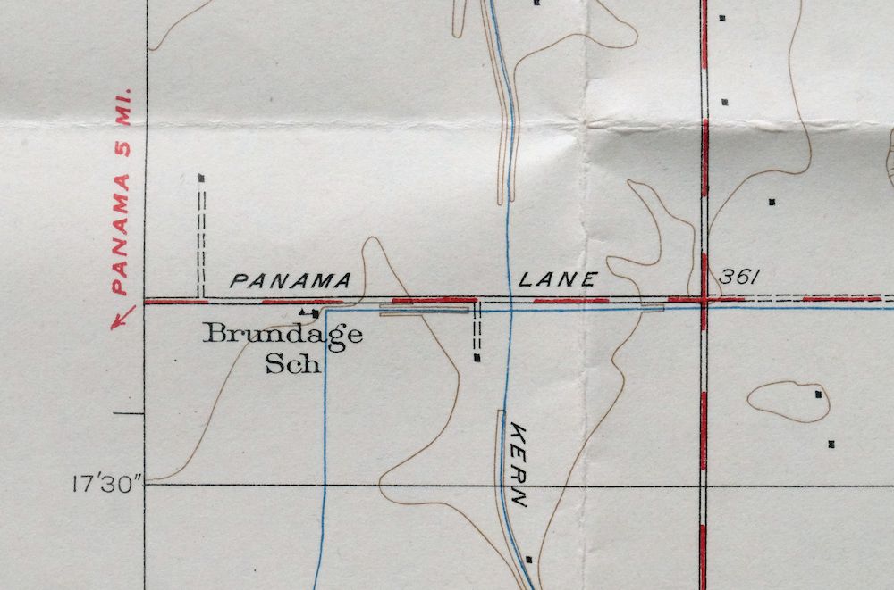 Fairfax School California Lamont USGS Topographic Map 1939 - Image 2