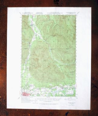 Wickersham Washington Lyman Acme USGS Topographic Map 1974