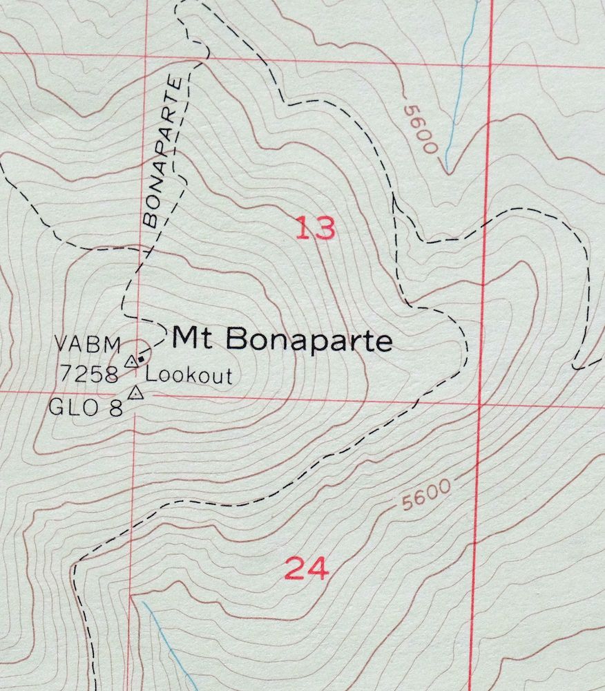 Mount Bonaparte Washington Molson Chesaw USGS Topo Map 1966 - Image 5