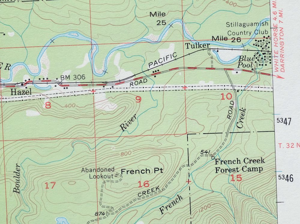 Oso Washington Lake Cavanaugh USGS Topo Map 1977 Vintage - Image 5