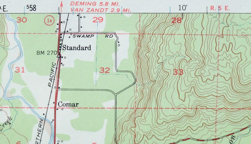 Wickersham Washington Lyman Acme USGS Topographic Map 1974 - Image 3
