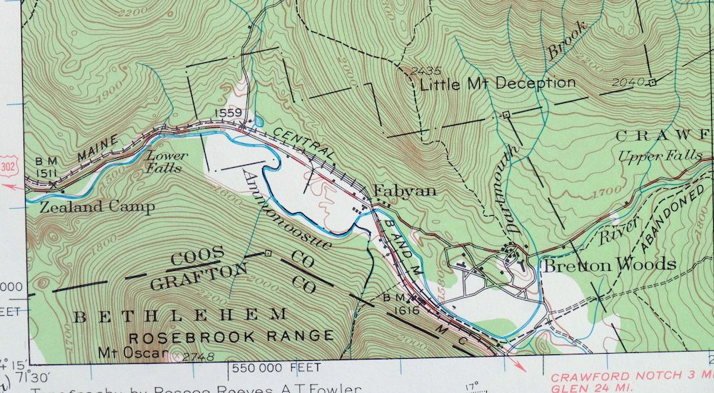 Mount Washington New Hampshire Berlin USGS Topo Map 1967 - Image 3