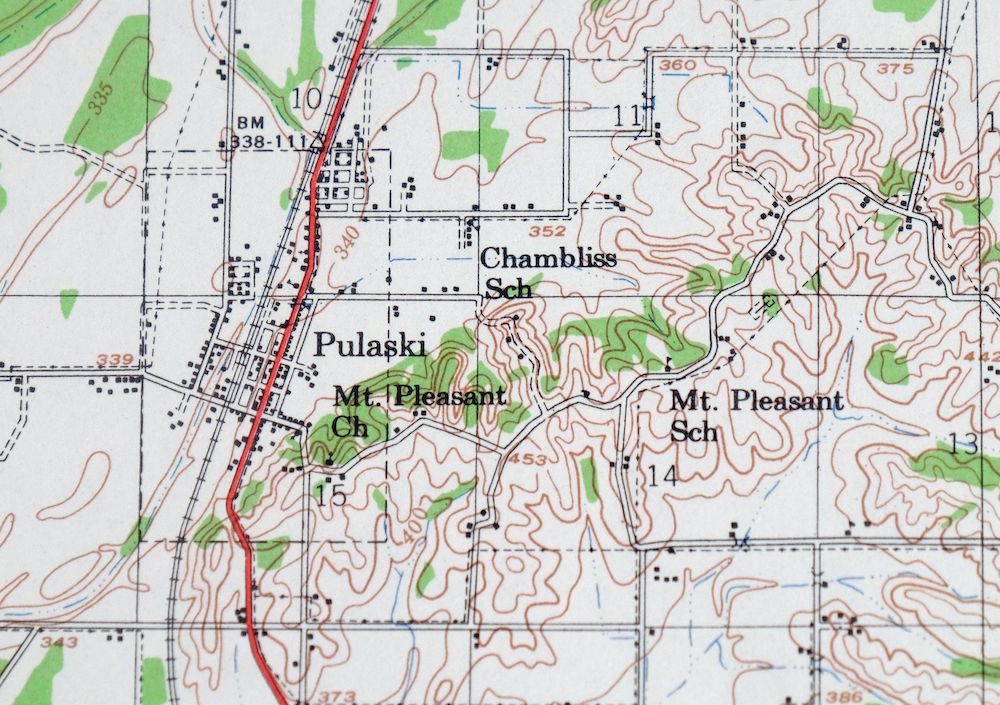 Cairo Illinois Mounds Barlow USGS Topo Map 1964 Vintage - Image 5