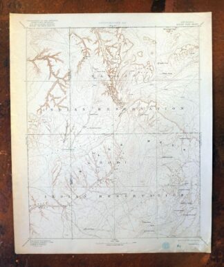 Marsh Pass Arizona Kayenta Pinon USGS Topo Map 1922 Antique