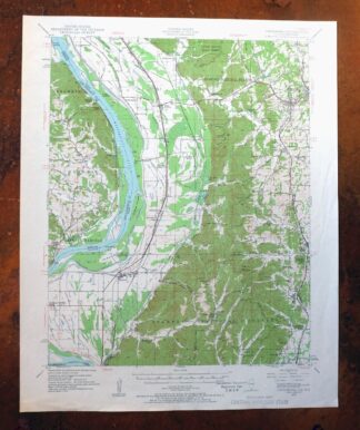 Jonesboro Illinois Cape Girardeau Anna USGS Topo Map 1963