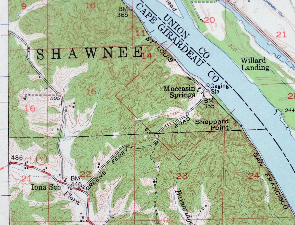 Jonesboro Illinois Cape Girardeau Anna USGS Topo Map 1963 - Image 2