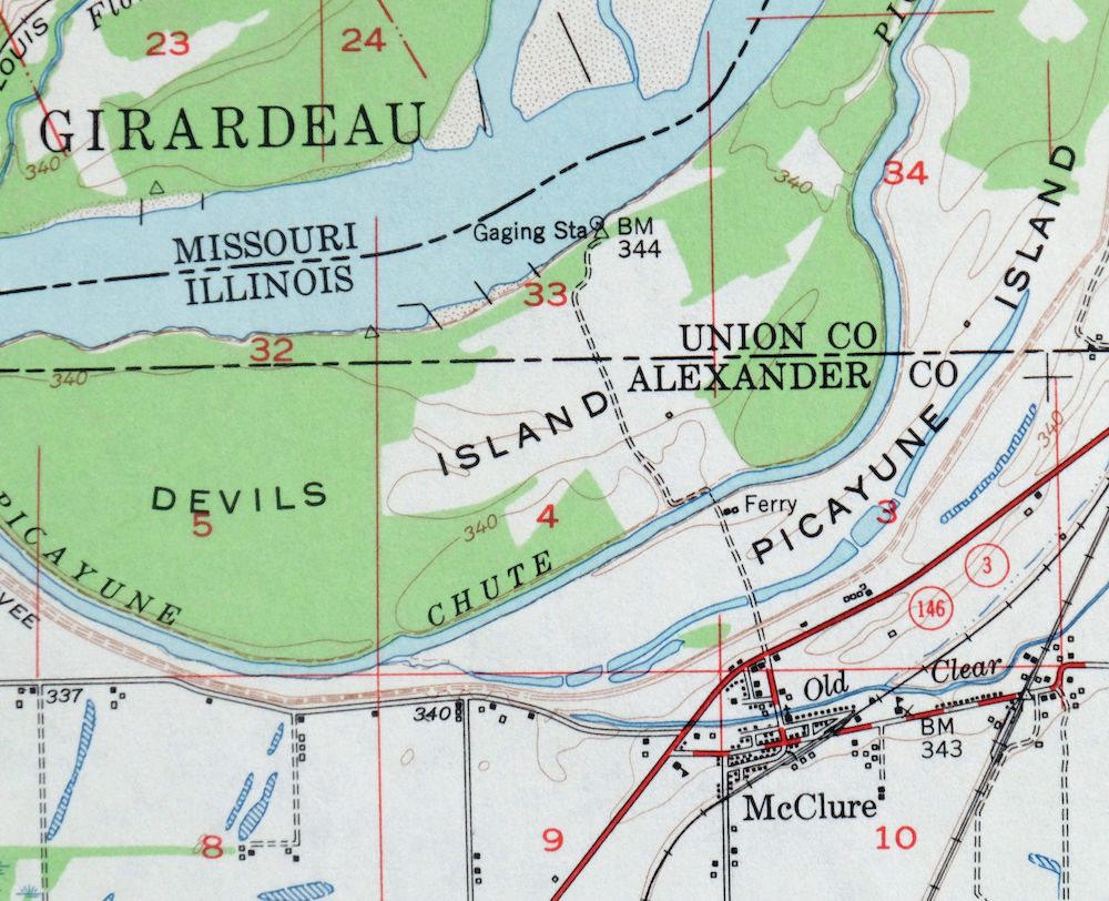 Jonesboro Illinois Cape Girardeau Anna USGS Topo Map 1963 - Image 6