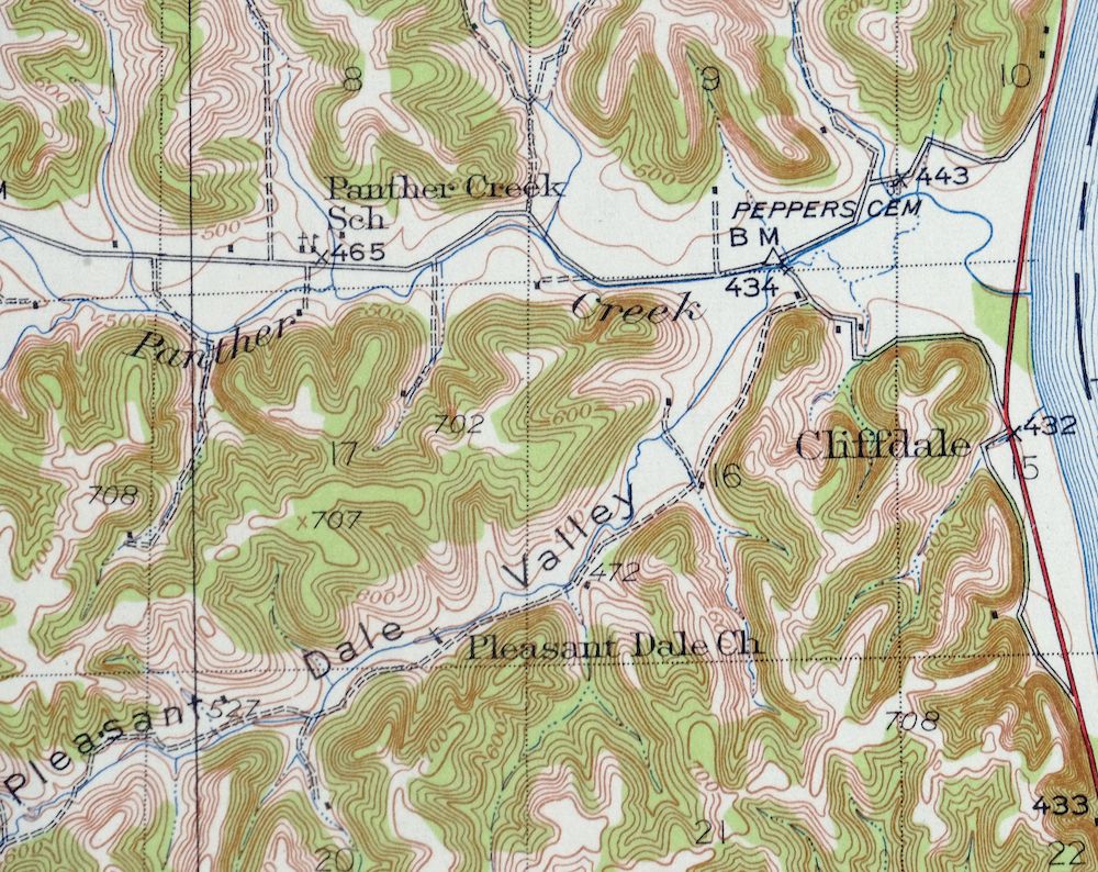 Pearl Illinois Kampsville Eldred USGS Topo Map 1956 Vintage - Image 4