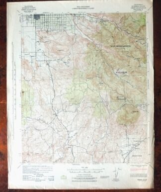 Hemet California Valle Vista Valle Vista USGS Topo Map 1943