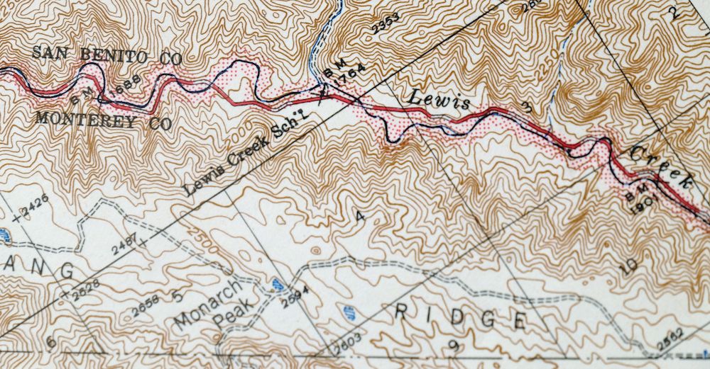 San Ardo California Salinas River USGS Topographic Map 1943 - Image 2