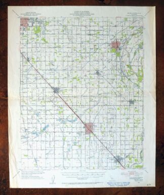 Selma California Fresno Sanger USGS Topo Map 1954 Vintage
