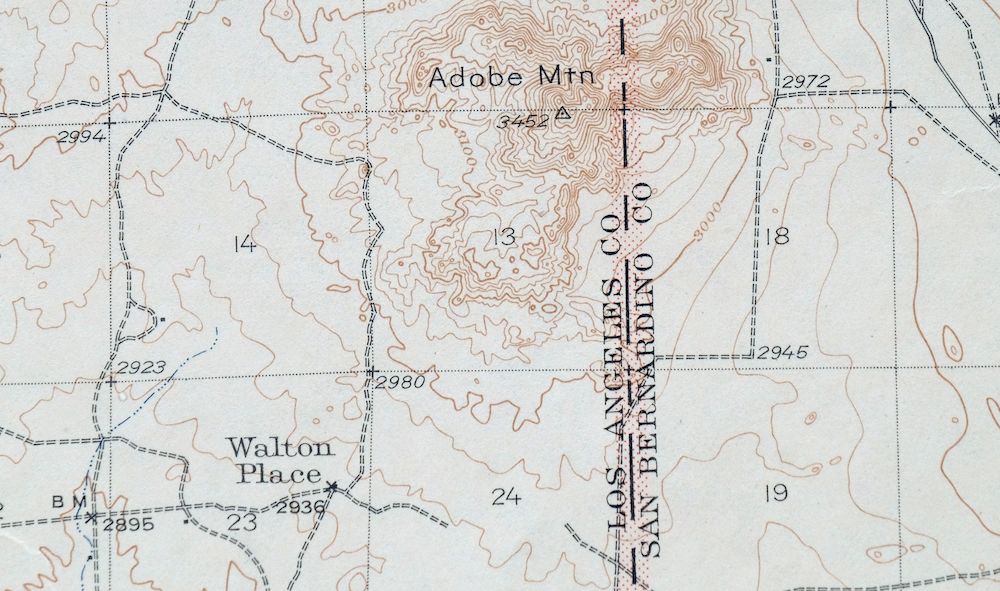 Shadow Mountains California El Mirage USGS Topo Map 1948 - Image 5