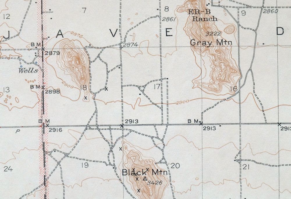 Shadow Mountains California El Mirage USGS Topo Map 1948 - Image 4