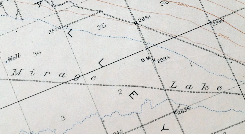 Shadow Mountains California El Mirage USGS Topo Map 1948 - Image 2