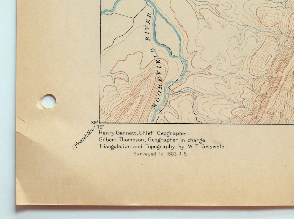 Romney West Virginia Keyser Delray USGS Topographic Map 1909 - Image 7