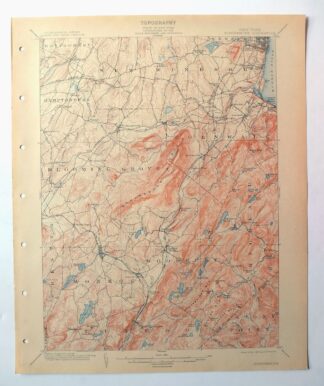 Schunemunk New York Newburgh Kiryas Joel USGS Topo Map 1915