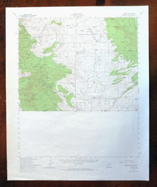 Lochiel Arizona USGS 15-Min Topographic Map 1965 Vintage