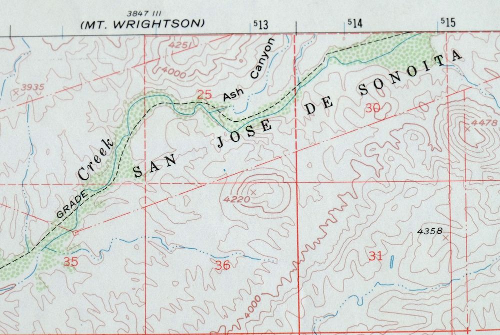 Nogales Arizona Rio Rico Northeast USGS 15-Min Topo Map 1972 - Image 3